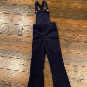Girls Blue Corduroy Overalls SMALL